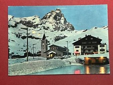 Cartolina - Valle d'Aosta - Cervinia - Breuil - Piste di pattinaggio - 1963