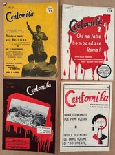 CENTOMILA-Lotto di 4 Edizioni Anno 1950-Anno II -Nascita e morte Aventino -