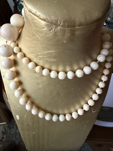 Collana corallo pelle