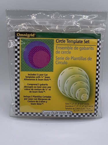 Omnigrid circle template set - circle,