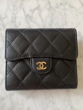 Chanel black quilted folding - chanel,