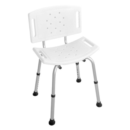 Sedia doccia bianca con