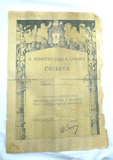DIPLOMA MILITARE WW1 PRIMA