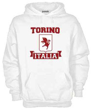 Felpa con Cappuccio KJ479 Torino Cuore Granata Superga Italia Calcio Ultras