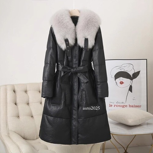 Piumino donna pelle - , collo