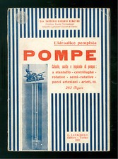SARTORIO GIOVANNI SERAFINO POMPE L'IDRULICO POMPISTA LAVAGNOLO 1931 IDRAULICA