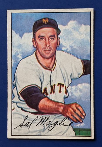 1952 bowman sal maglie 66 - bowman, #66