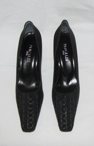 Pancaldi black mid heel - mid-heel, pumps