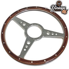 Volante legno rivettato - in,