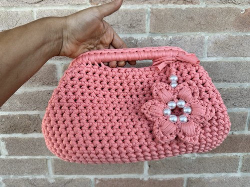 Borsa all uncinetto clutch - borsa, all’uncinetto,