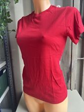 10 maglie t-shirt Rossa Tg S donna 100% Cotone manica corta maglia