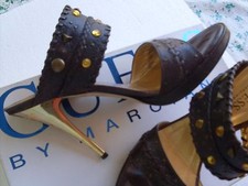 GUESS by MARCIANO PLATEAU PELLE ORO STRASS n° 37 SPLENDIDE e INTROVABILI!  180 €