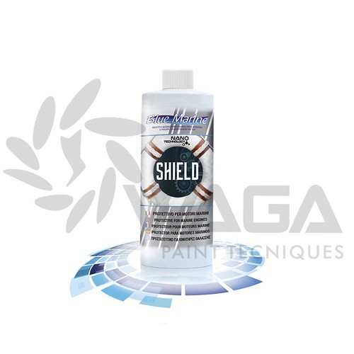 Blue marine shield - blue,