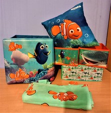 lotto accessori tessili Nemo Disney Pixarx6 box cuscino, pouff, tenda multicolor