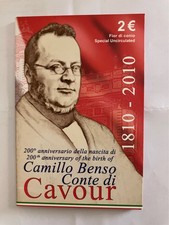 ITALIA - 2 EURO IN BLISTER " 200° ANNIVERSARIO NASCITA CAVOUR -2010