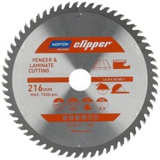 Norton Clipper HM lama circolare TCT LAMINATO 216 x 30 mm Z60 dente piatto trapezoidale