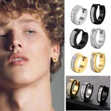 Orecchini a cerchio in acciaio