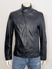 Rare zara black leather - black, jacket