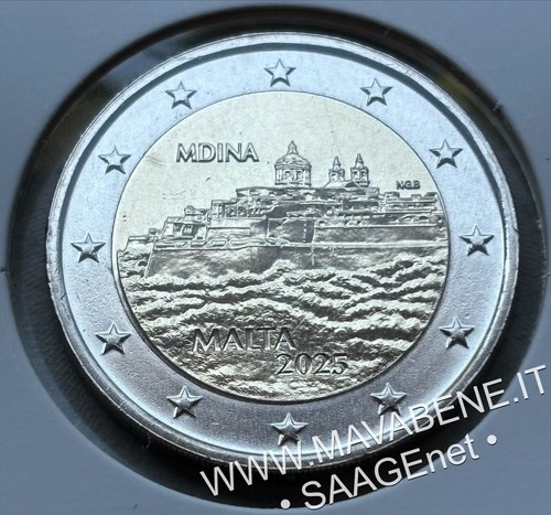 Malta 2025 mdina moneta euro - 2025, 2