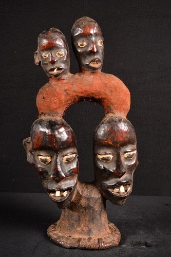Antica statuina africana ekoi - statuina,