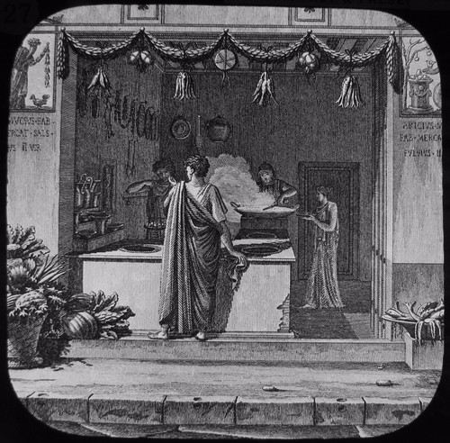 Glass magic lantern slide - magic,