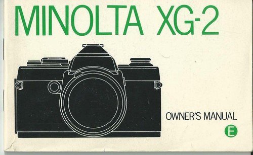 Minolta owner s - minolta, owner’s