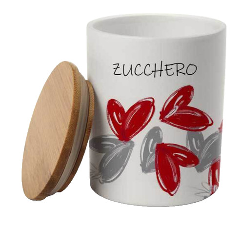 Barattolo zucchero ceramica - barattolo,
