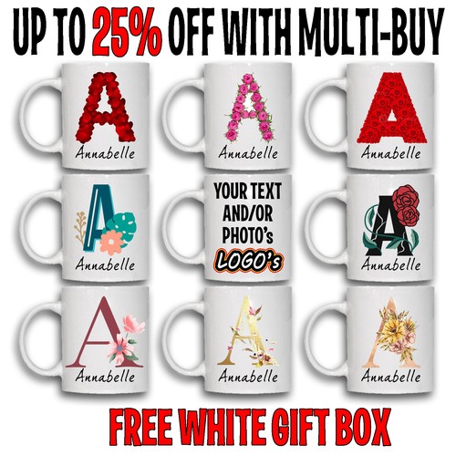 Personalised mug photo name - mug,