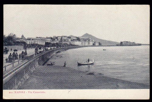 Napoli cartolina via - cartolina,