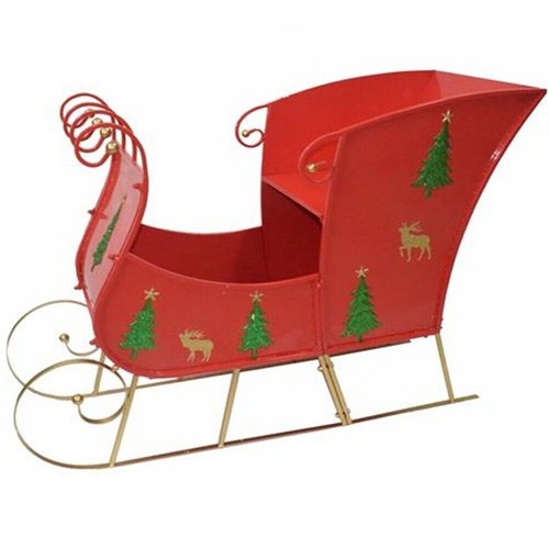 Slitta rossa babbo natale - rossa,