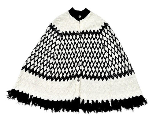 Poncho vintage all uncinetto - poncho,
