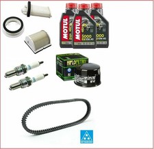 YAMAHA T-MAX 500 2002 KIT COMPLETO MOTUL 5000 10W40 FILTRI CANDELE CINGHIA