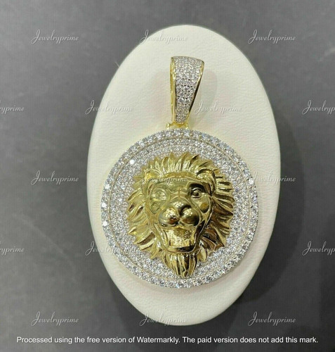 Ciondolo uomo medaglione leone
