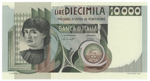 10000 lire ritratto uomo - lire,