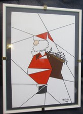 1996 Montella  Babbo Natale con  sacca (e Carabinieri) Futurismo No Pippo Rizzo