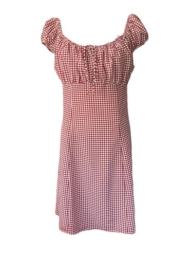 Levi gingham clementine mini - clementine,