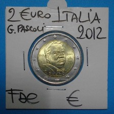 2€ COM italia 2012 G. PASCOLI(2) FDC RARO SIGILLATO OBLO'  COMPRA SUBITO