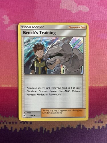 Pokemon card brock training - pokemon, brock's