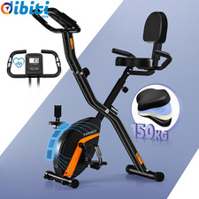 Cyclette Pieghevole Con Schienale E 16 Livelli Di Resistenza, Magnetiche Cyclett