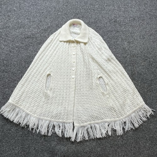 Poncho vintage maglia mantello