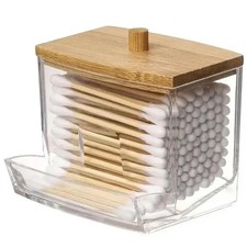 Porta cotton fioc trasparente