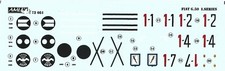 FIAT G.50 I serie FRECCIA 1/72 DECALS DA KIT AML 140x44mm