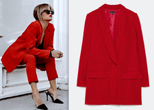 ZARA BLAZER DOPPIOPETTO ROSSO