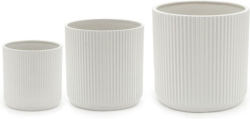 Vasi ceramica scanalati - in,