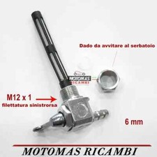 RUBINETTO SERBATOIO BENZINA M12 SX CICLOMOTORI MOTO SCOOTER MOTOZAPPA VINTAGE