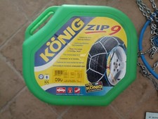 Catene da neve KONIG 9mm cod. 090 per autovetture, misure pneumatico (vedi foto)