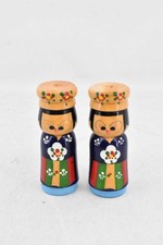 Pair of Omini wood salt or