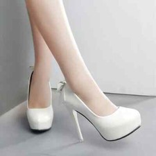 scarpe decolte 12 cm bianco