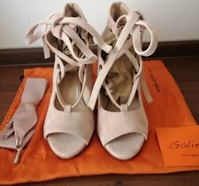 Galieti sandali da donna con tacco, nuovo, rosa cipria numero 35 ita