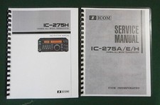 Icom IC-275H Manuali di servizio e istruzioni: con schemi pieghevoli 11"X33"! 